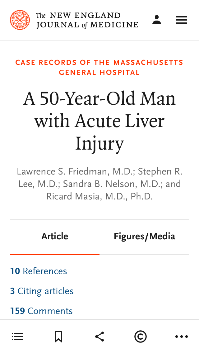 New England Journal of Medicine — AREA 17